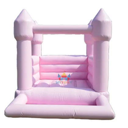 White Inflatable Bouncy Castle - Affordable Jumping Castle for Weddings