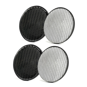 Karbon fiber PVC kaymaz araba su coaster ped çoğu araç için uygun