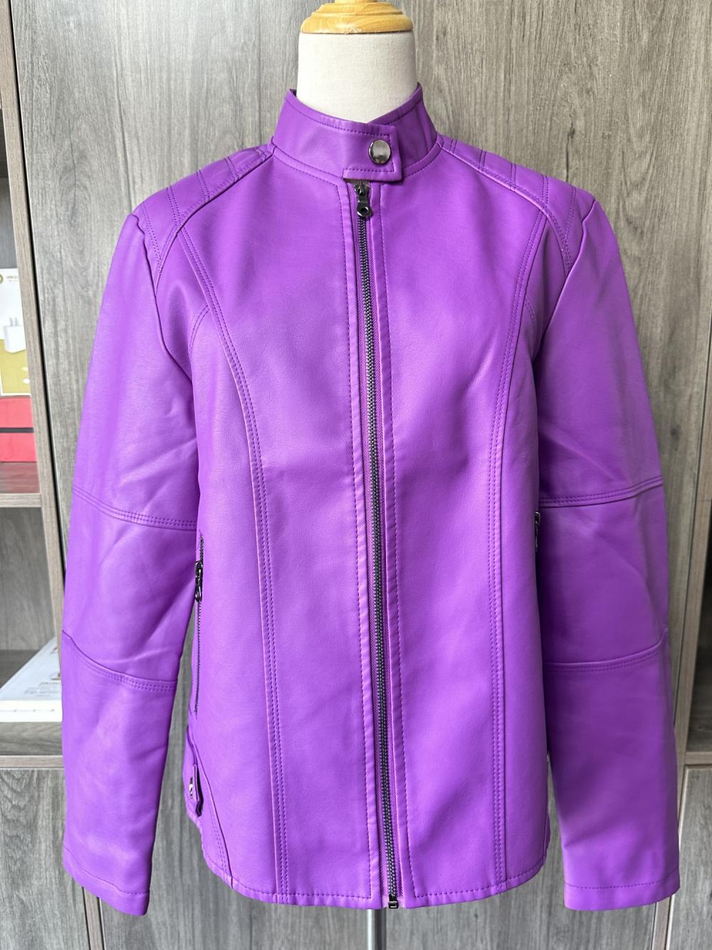 Custom women's leather jacket