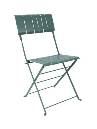Outdoor Metal Folding Slatted Chair