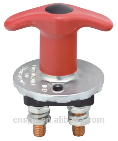 200A isolator switch with 2 holes,12v/24v battery disconnect switch with key