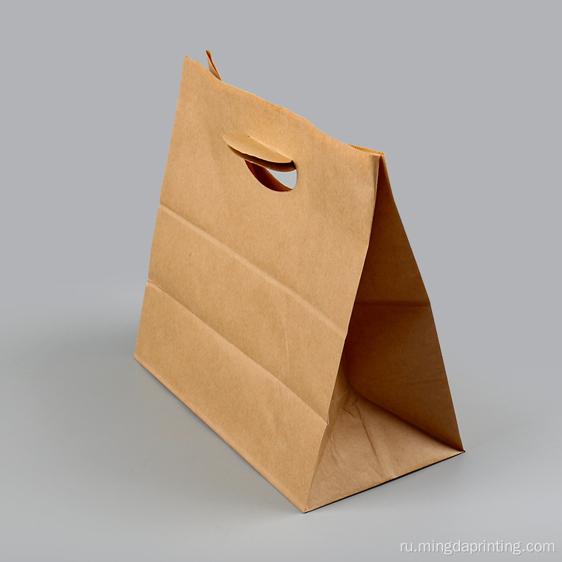 Индивидуальная печать экологически чистое бумажное пакет с крафтом