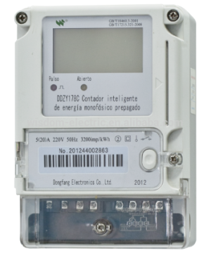 muliti tariff IC card prepaid prepayment energy meter RS485 PLC