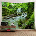 Forest Tapestry Trees River Wall Hanging Nature Style 3D Print Tapestry for Livingroom Bedroom Home Dorm Decor