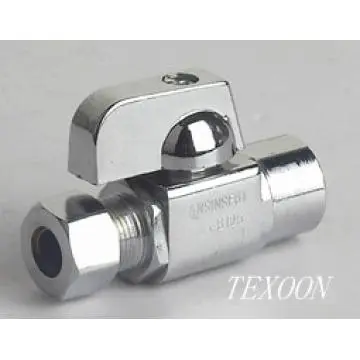 Angle Valve 121-12 Brass Electroplating Chromium Mini Ball Valve
