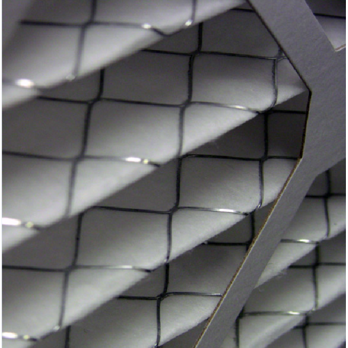 Rotolo di supporto del filtro dell'aria in rete metallica non tessuta
