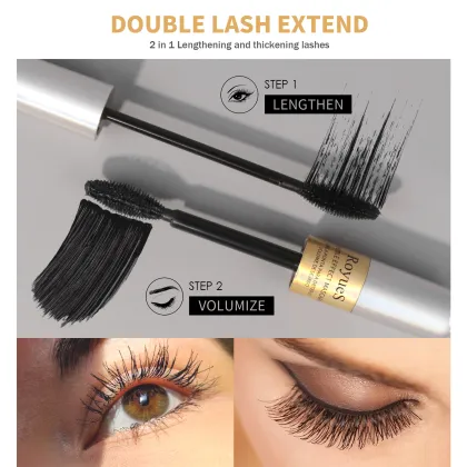 Korean Vegan Mascara - Double Long Black Brown Makeup Cosmetic Beauty Products