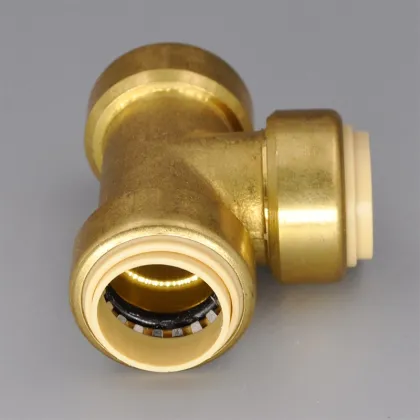 Brass Quick Connect Tee quick connect pipe fittings