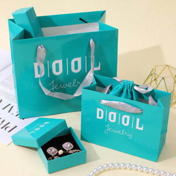 Paper Jewelry Packaging Box/Bag for Necklace, Earring, Bracelet, and Pendant Storage Organizer