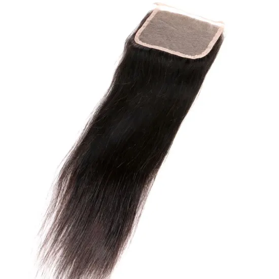 Human Hair Transparent Lace Closure Wholesale 100% Virgin Brazilian 2X6 4X4 5X5 6X6 7X7 Pre Plucked Swiss No Shedding ,no Tangle
