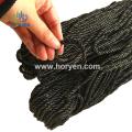 High strength carbon fiber rope construction reinforcement