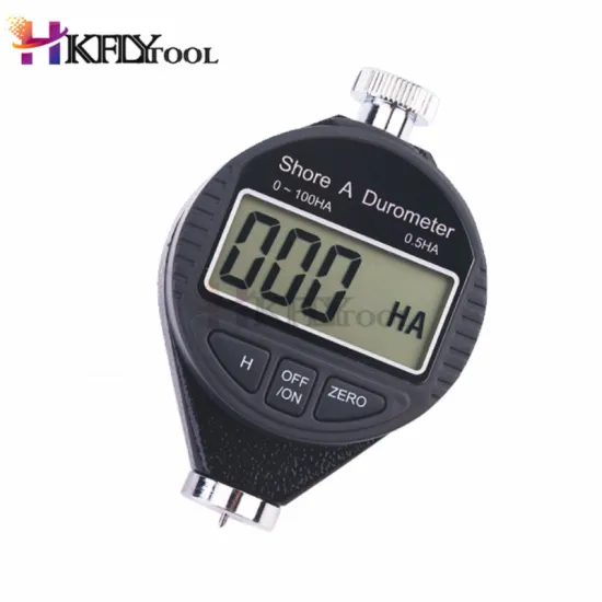 0-100HA Digital Durometer LCD Display Shore A Hardness Tester Tire For Plastic Rubber Test Analog Tire Durometer Hardness
