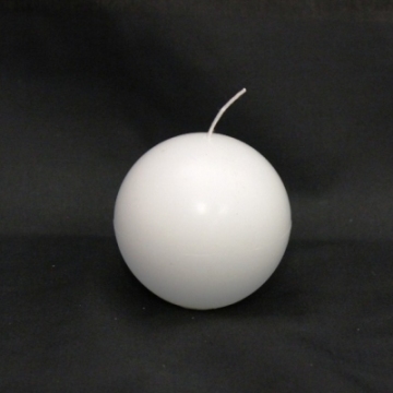 Decorative Unscented White and Colorful Wax Ball Candle