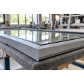 Conjunto de placa de conexão de canto de janela angular