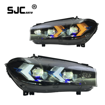 SJC Car Head Lamp Modified LED Headlights LED Daytime Running Lights Head Light for BMW X5 F15 2014-2018 Upgrade G22 Style