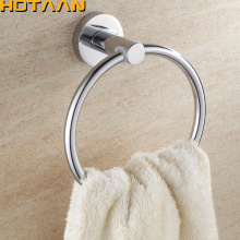 HOT SELLING, FREE SHIPPING, Bathroom towel holder, Stainless steel Wall-Mounted Round Towel Rings ,Towel Rack,YT-10991