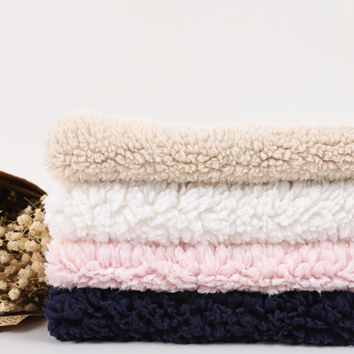 Lamb Cotton Sherpa Polyester Oneside Brushed Sherpa Fabric