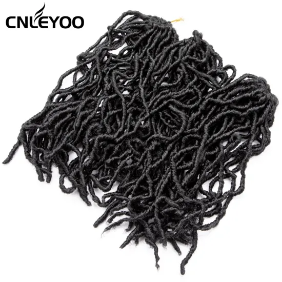 Factory Seller New Faux Locs Crochet Hair For women 10 inch 14 inch 18 inch 24 inch Nu Lock Crochet Braids For Girls