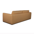 Beige Leder Richard 3-Sitzer Sofa