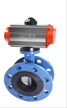 Pneumatic Center Line Flange Type Butterfly Valve