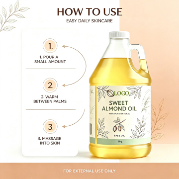Wholesale Natural Sweet Almond Oil Nourishing Body Hair Growth Skin Care