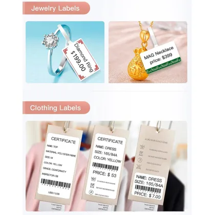 NiiMbot Portable Commercial Thermal Mini Label Sticker Printer Wireless Barcode Printers B21 Without Ink Ribbon For Retail