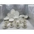 Ceramic tableware of the dining table
