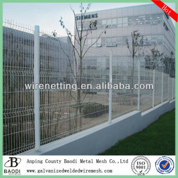 PVC coated welded mesh industrial fencing