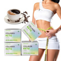 Pierderea în greutate Suport de colagen Keto Slimming Coffee Pudră