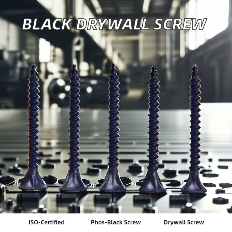 Black Drywall Screw 3.5*25mm Steel Spiral Shank Roofing Nails