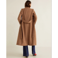 Lange Wolle Fashion Khaki Winter Dicker Mantel