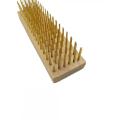 Wholesale Wood block Copper-plated Wire Brush