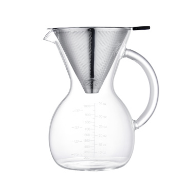 Pour Over Kaffeemaschine mit Edelstahlfilter