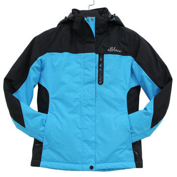 Ski Jacket with Taslon PU-coated Fabric, Breathable