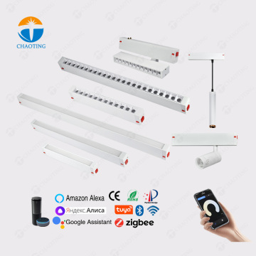 Surface Mount Smart Dimmable CCT LED Track Lights - 10W to 30W