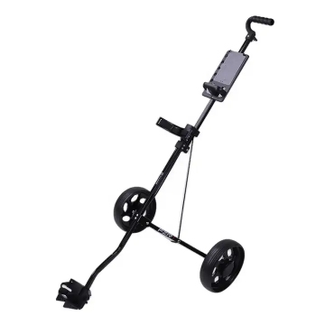 Factory Direct 2-Wheel Foldable Golf Push Cart with Customizable Options, Stainless Steel Frame, and Integrated Phone Holder
