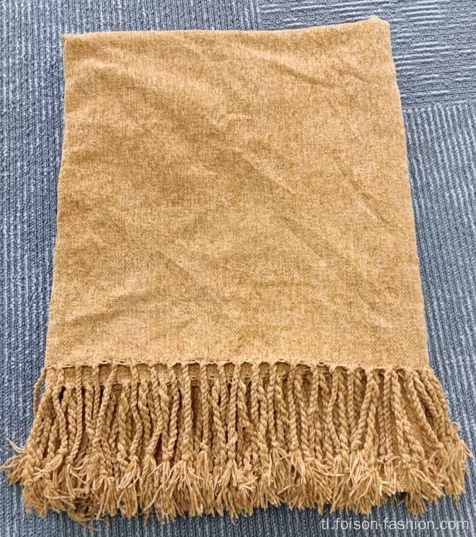 Mainit na Pagbebenta Tassel Big Winter Knit Throw Blanket