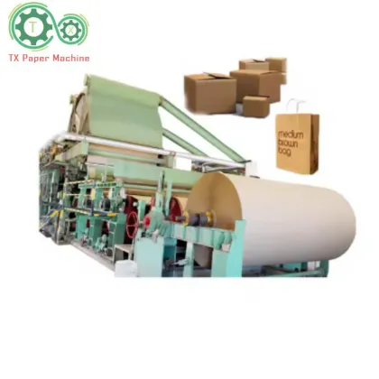 Kraft Cardboard Paper Making Machine: Recycling Paper to Product Machinery