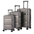 Different size luggage set sighting trip fashion trolley