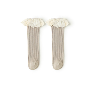 Calcetines de rodilla Diseño de chicas para bebés Calcetines