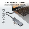 マルチポートアダプターUSB Cハブ6IN1ドッキングステーション