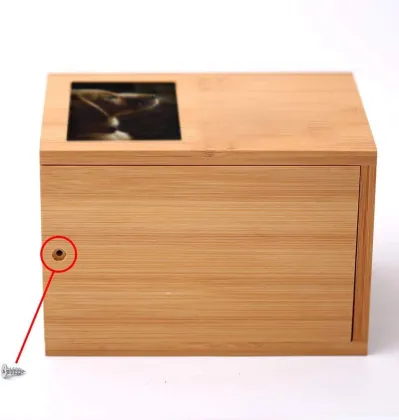 Wooden Pet Urns: Discreet Memorial Photo Urns for Small Animals