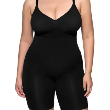 Seamless Full Body Shaper Bodysuit with Butt Lifter for Women's Tummy Control and Slimming Compression