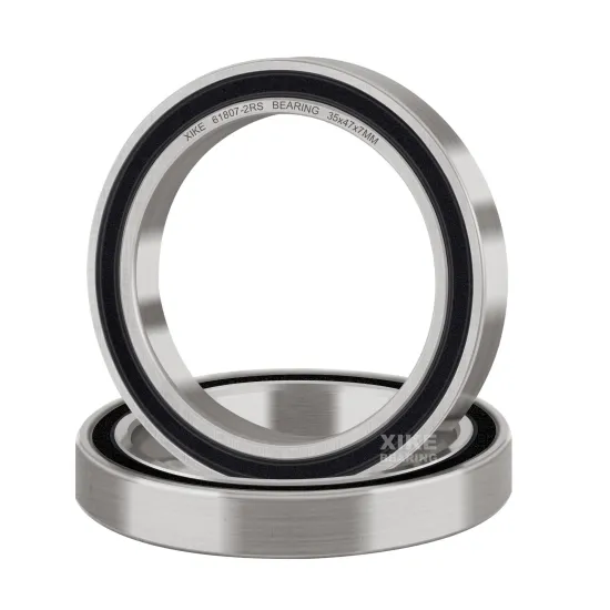 Double Rubber Seal 61807-2RS Deep Groove Ball Bearings 35mmx47mmx7mm