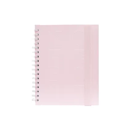 Paper hardcover twin ring spiral notebook