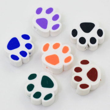 Fetta di argilla polimerica kawaii a forma di artiglio di gatto fantasia multicolore Fetta di decorazione artigianale artigianale Charms Nail Arts Decor