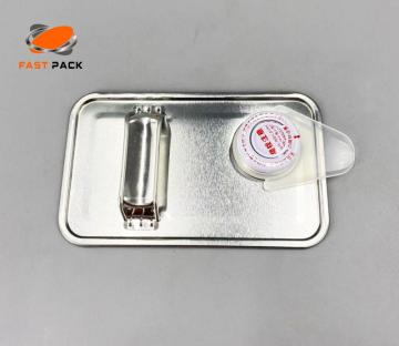 ملحقات L180 * W105 مع أغطية لعلبة الصفيح المربعة