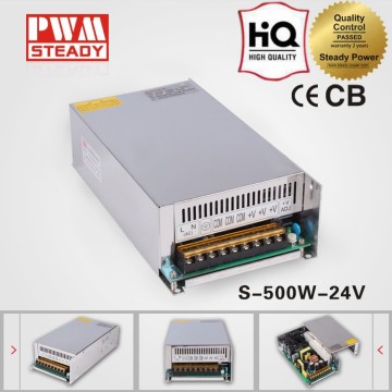 S-500-24 CE approved 500w24v20.8a single output switching power supply