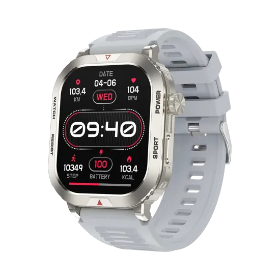 Square Smart Watch ZW66: An IP68 Waterproof Smartwatch with Android & iOS Compatibility, Heart Rate Tracking, and Speed Measurement Features