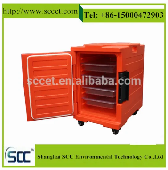 GN pans Food warm containers on wheels and handle, for hot food storage